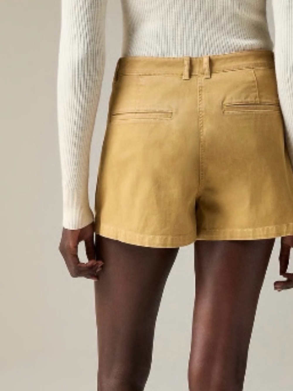 J. Crew Tan High-Rise Tailored Shorts 12 - Picture 2 of 11